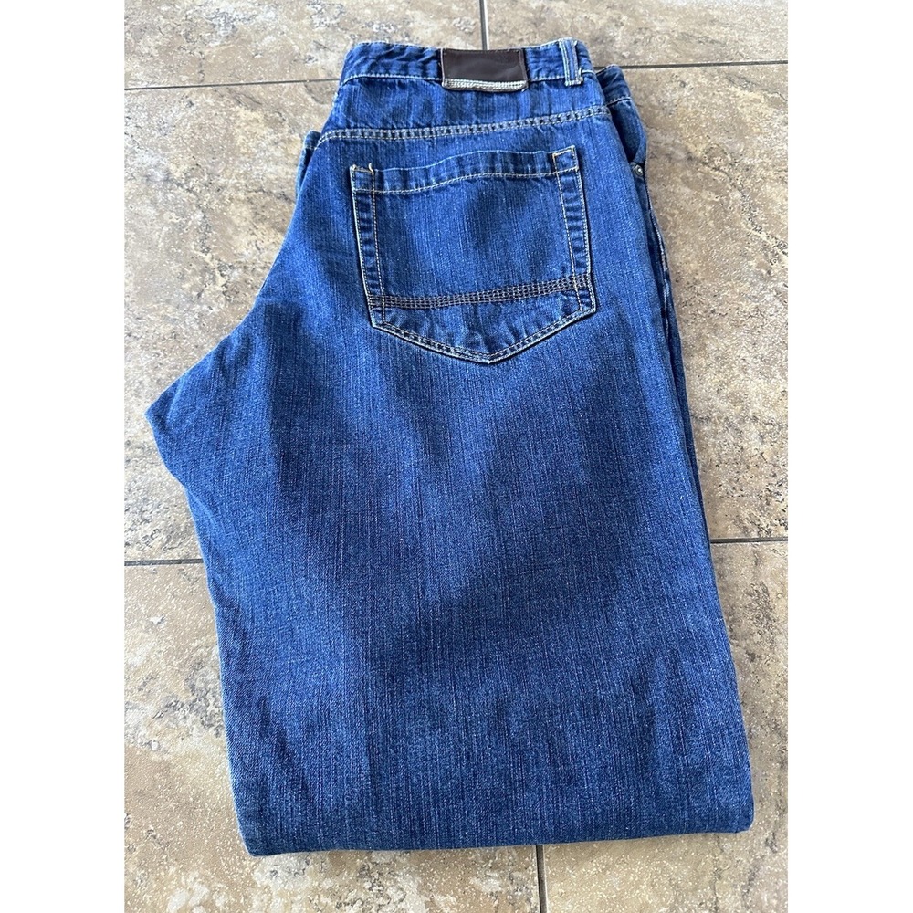Timberland Jeans Men's Size 36X33 Wide Leg Bootcut Dark Wash Denim